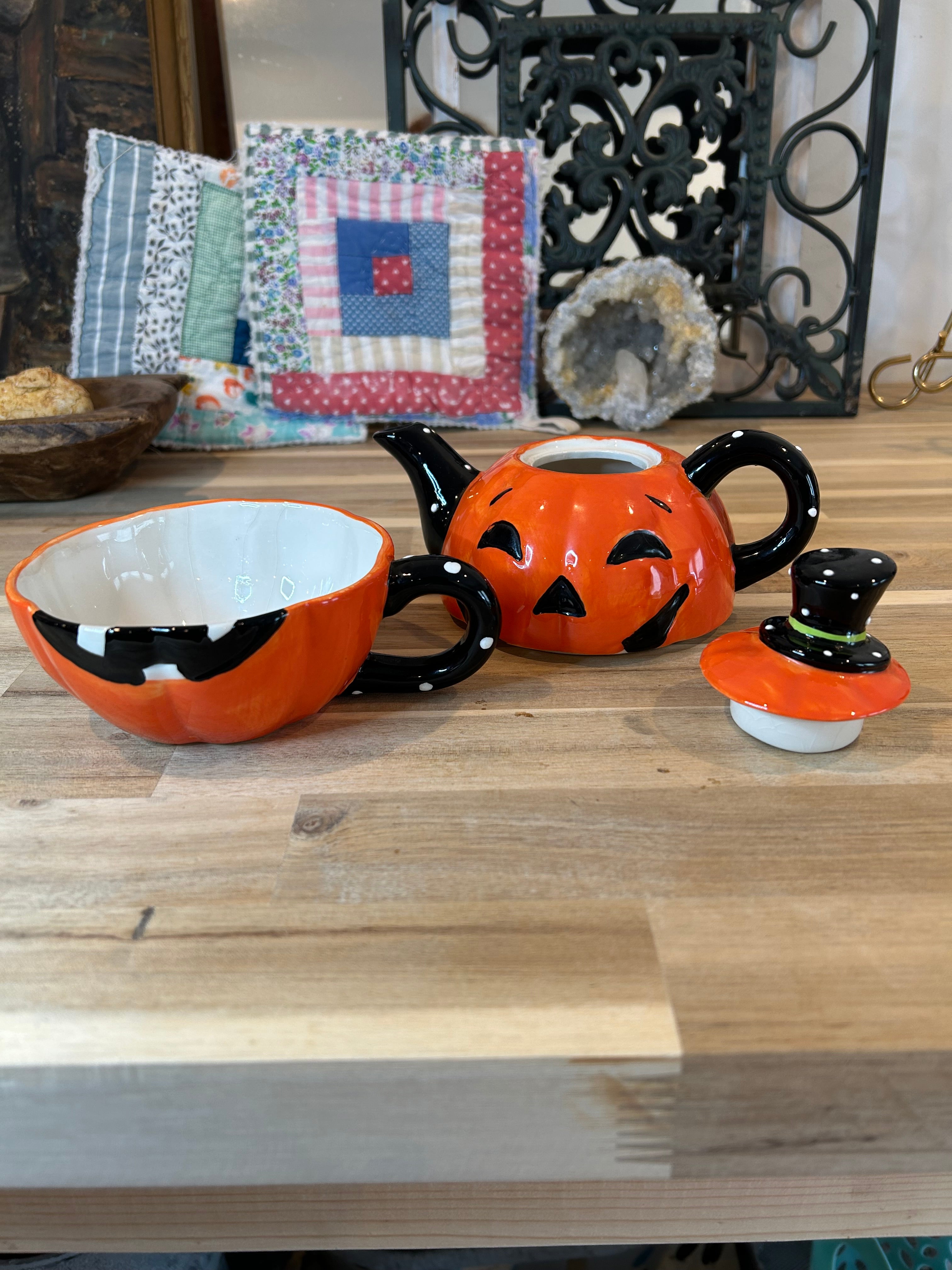 Pumpkin Tea For One Set