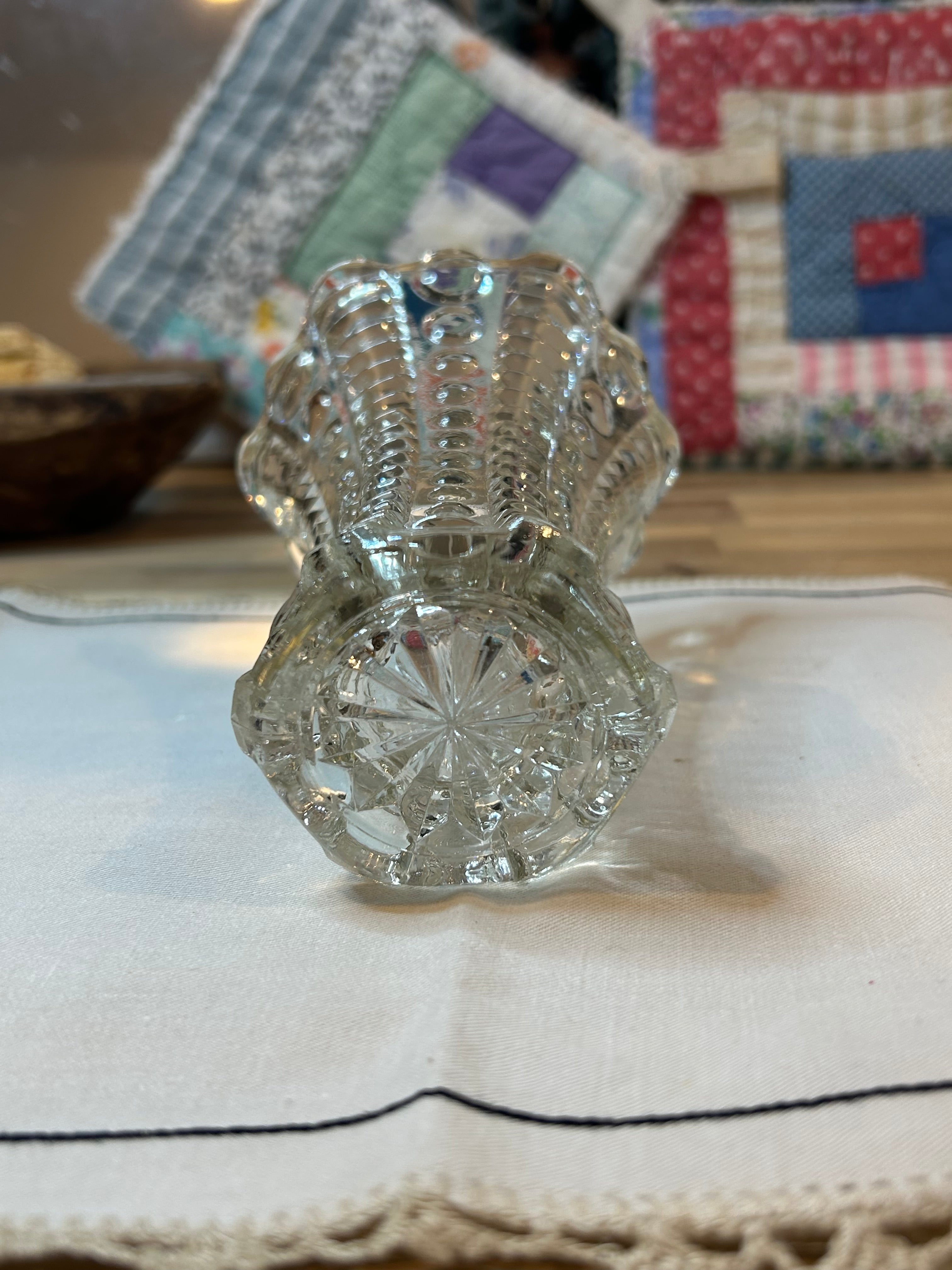 Indiana Glass Vase - Mayflower Pattern Vintage