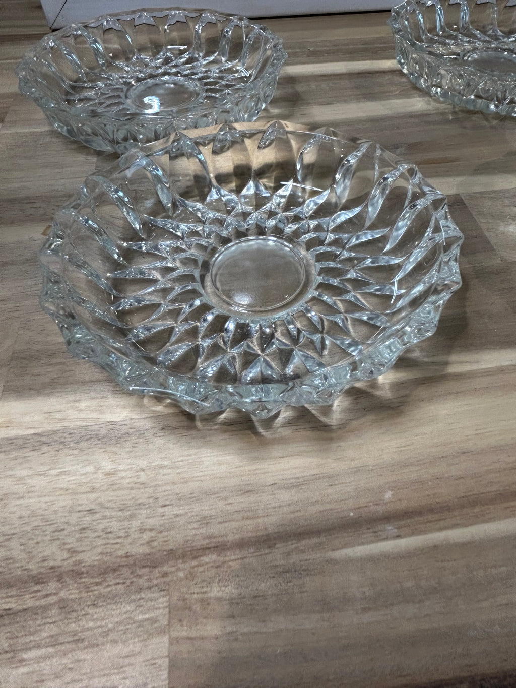 Pressed Glass Bowls - Vintage Set of 4