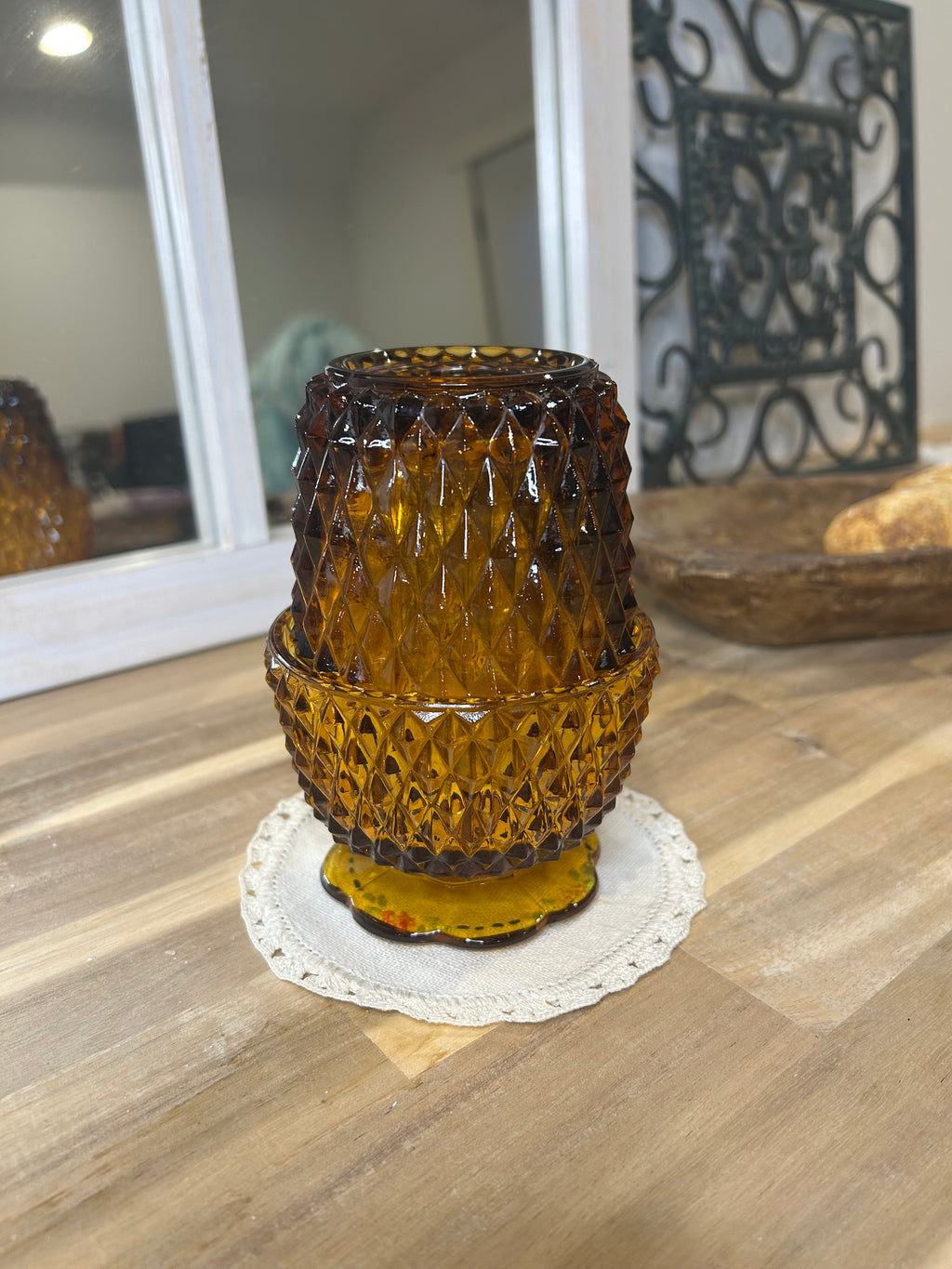 Fairy Lamp Indiana Glass Vintage