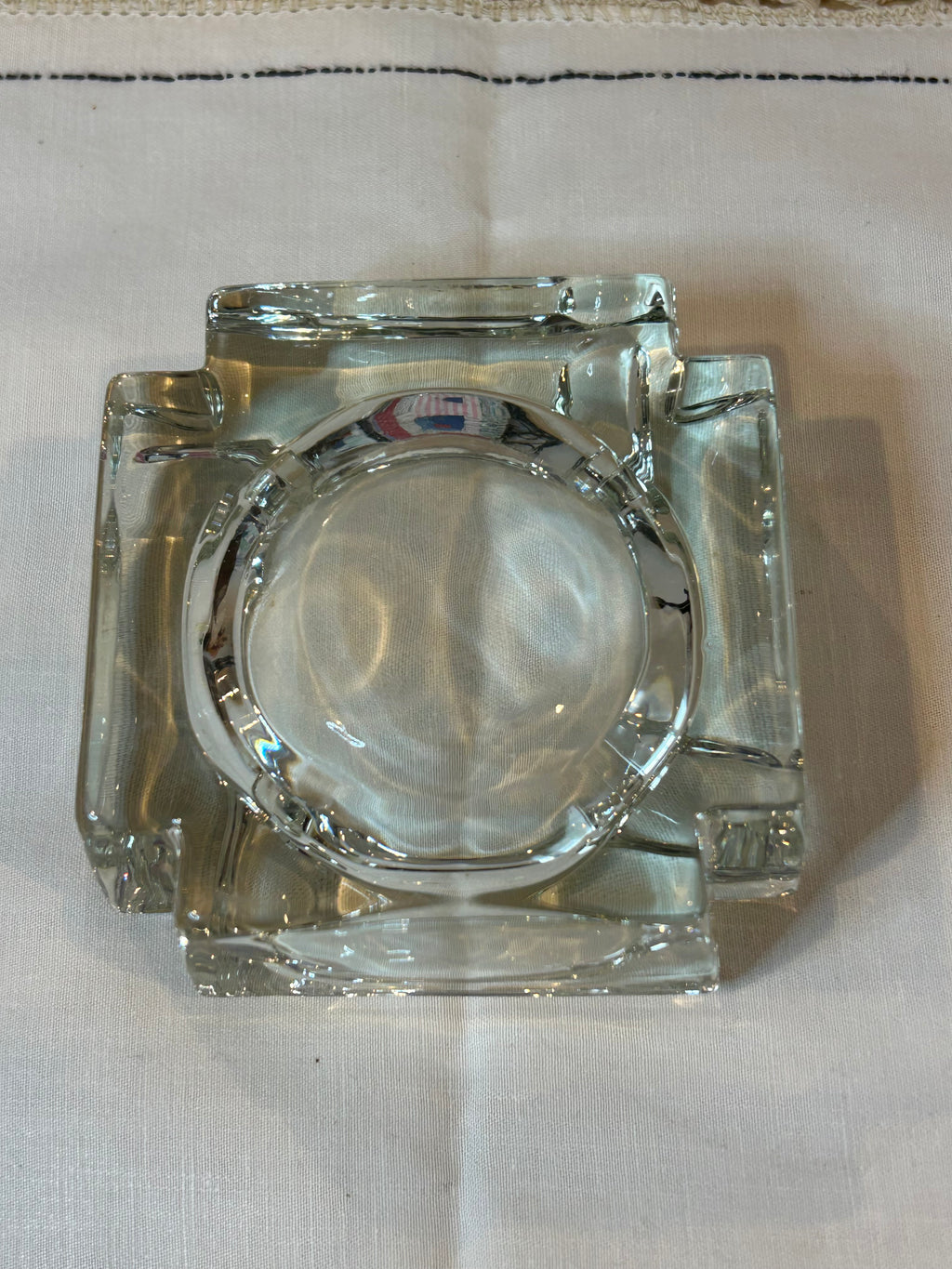 Glass Ashtray Vintage