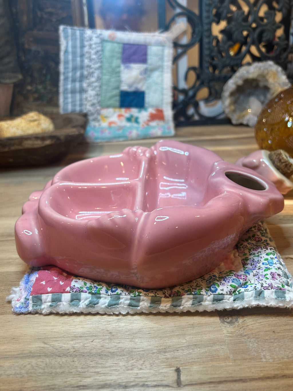 Hankscraft Pink Baby Dish Vintage