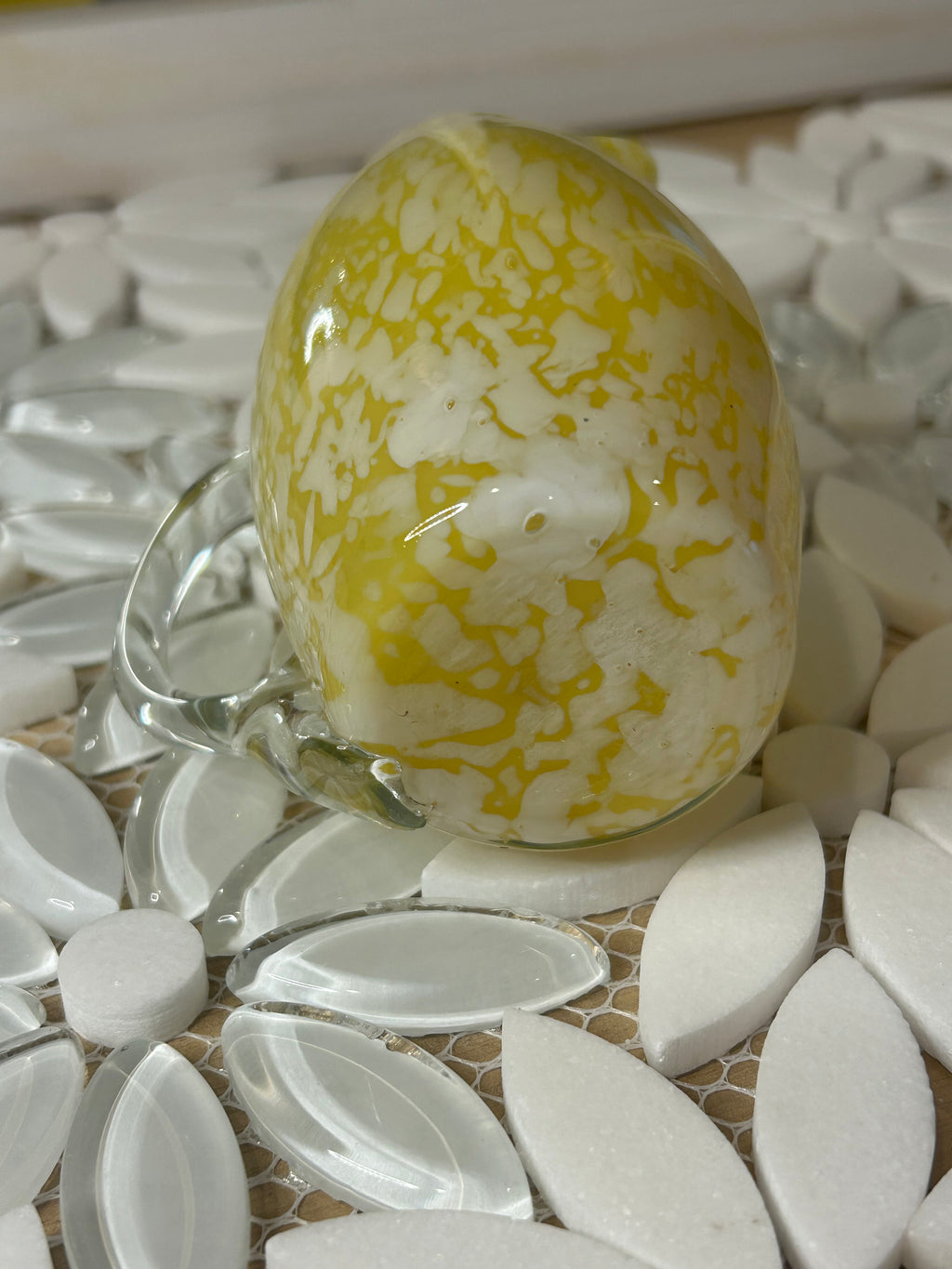 Mid Century Glass Cream Pitcher
