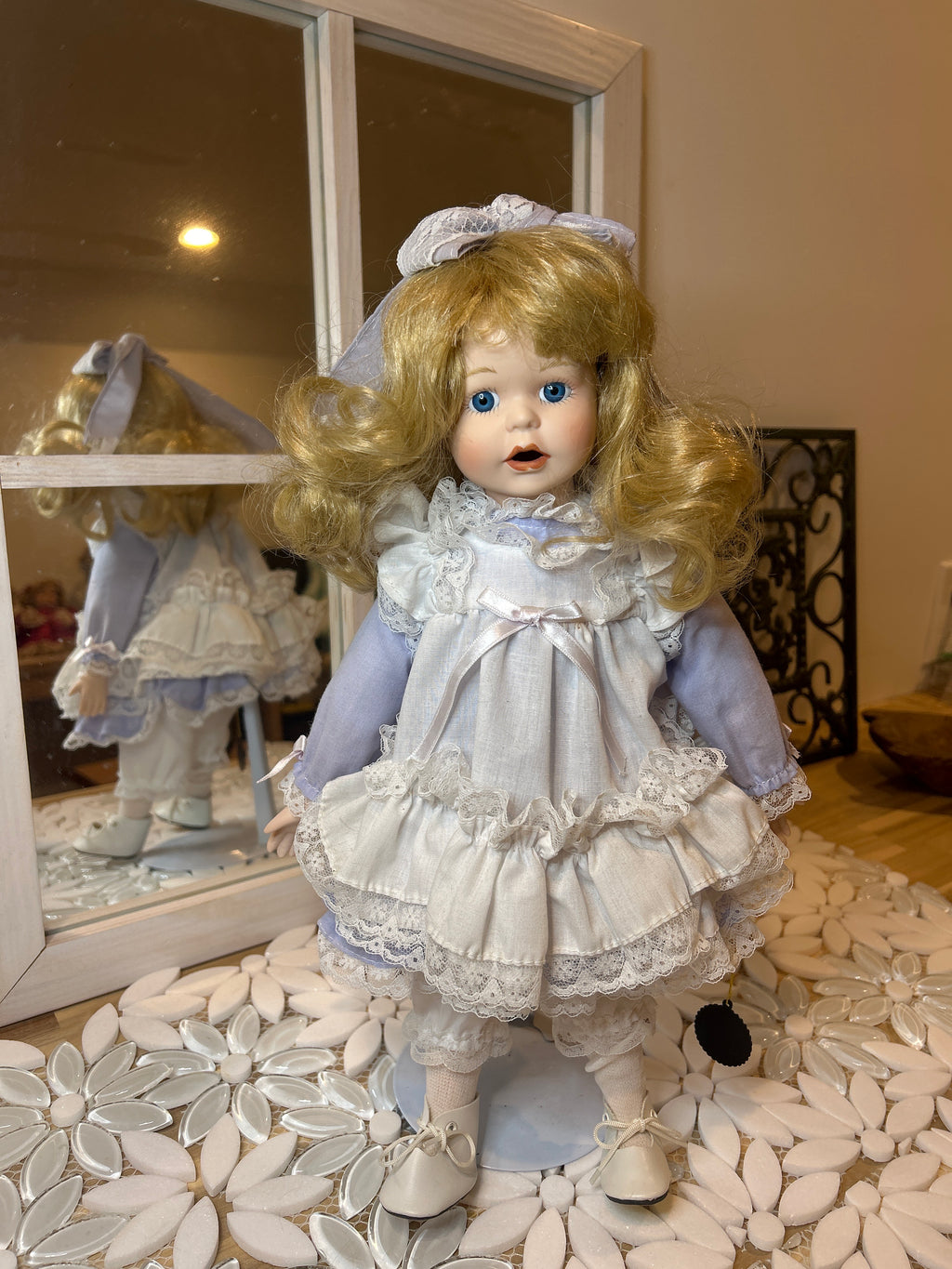Brinn Porcelain Doll - Blond hair