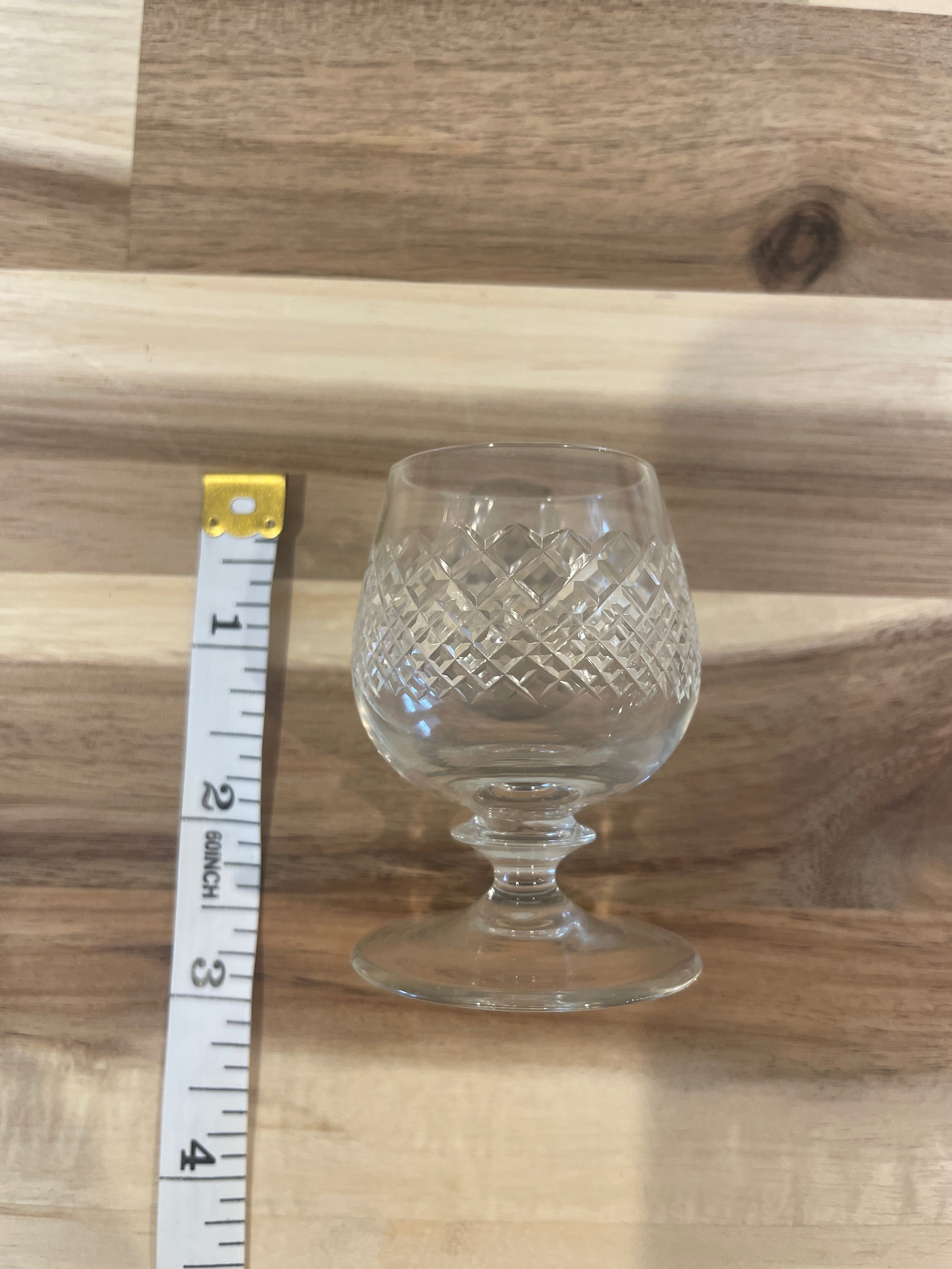 Set of 3 Vintage Crystal Shot Glasses