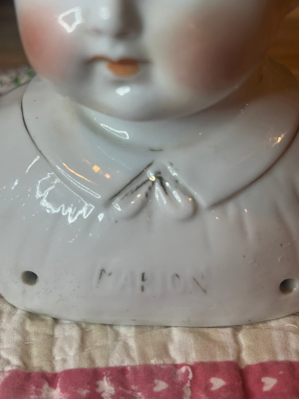 Antique Marion China Doll Head