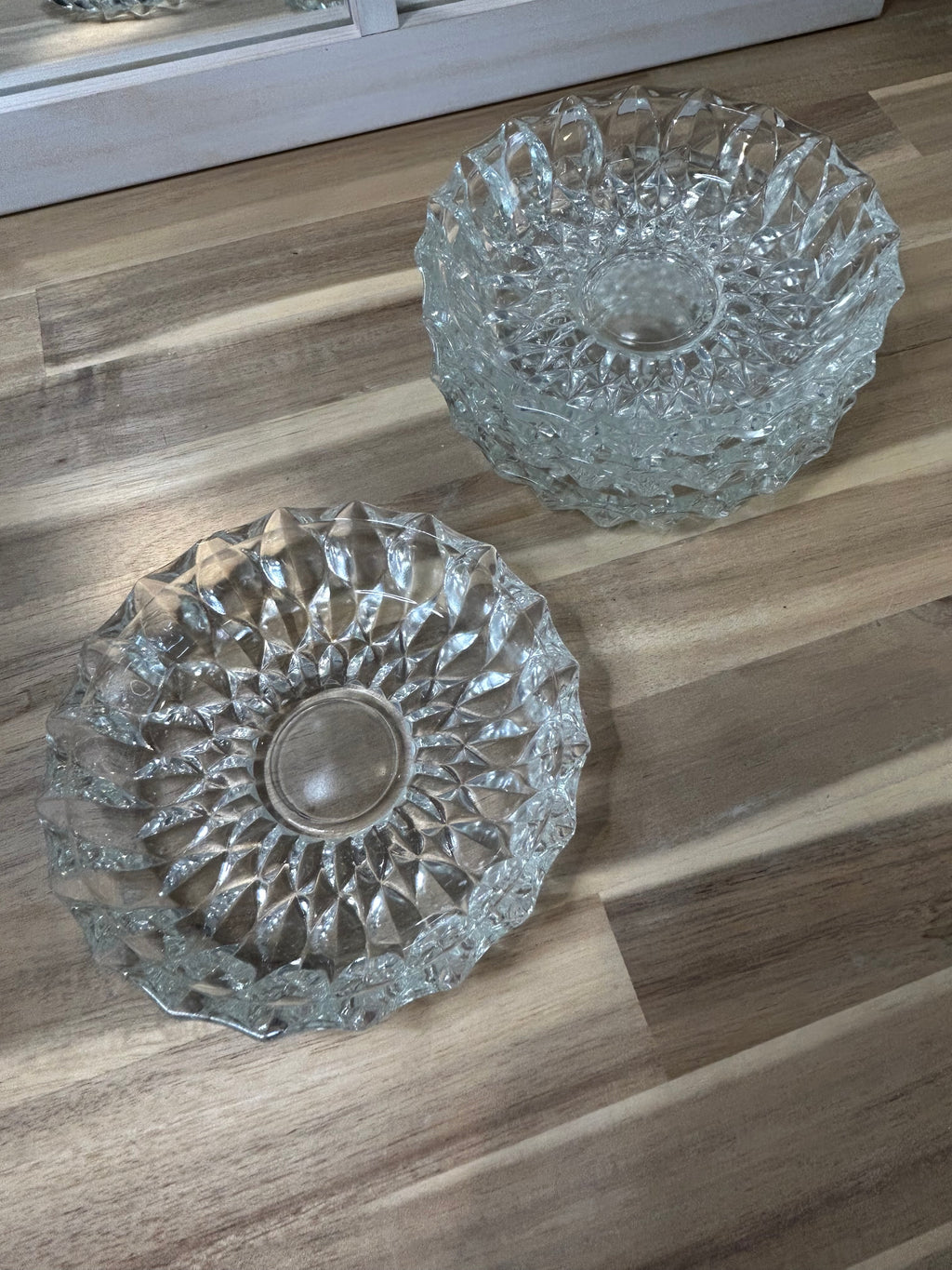 Pressed Glass Bowls - Vintage Set of 4