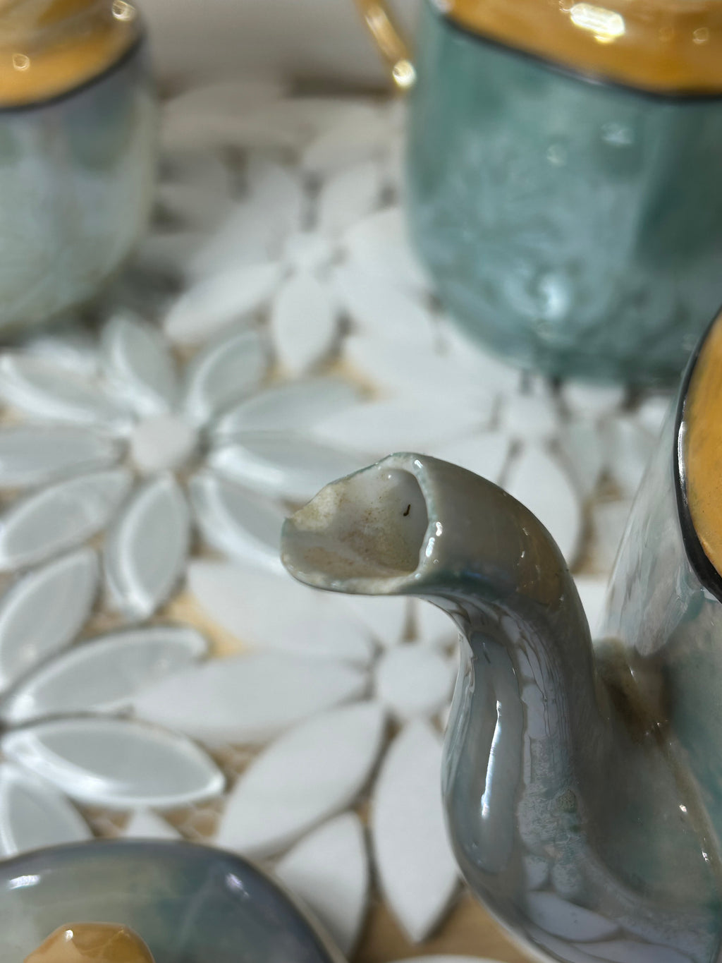 Japanese Lusterware Tea Set
