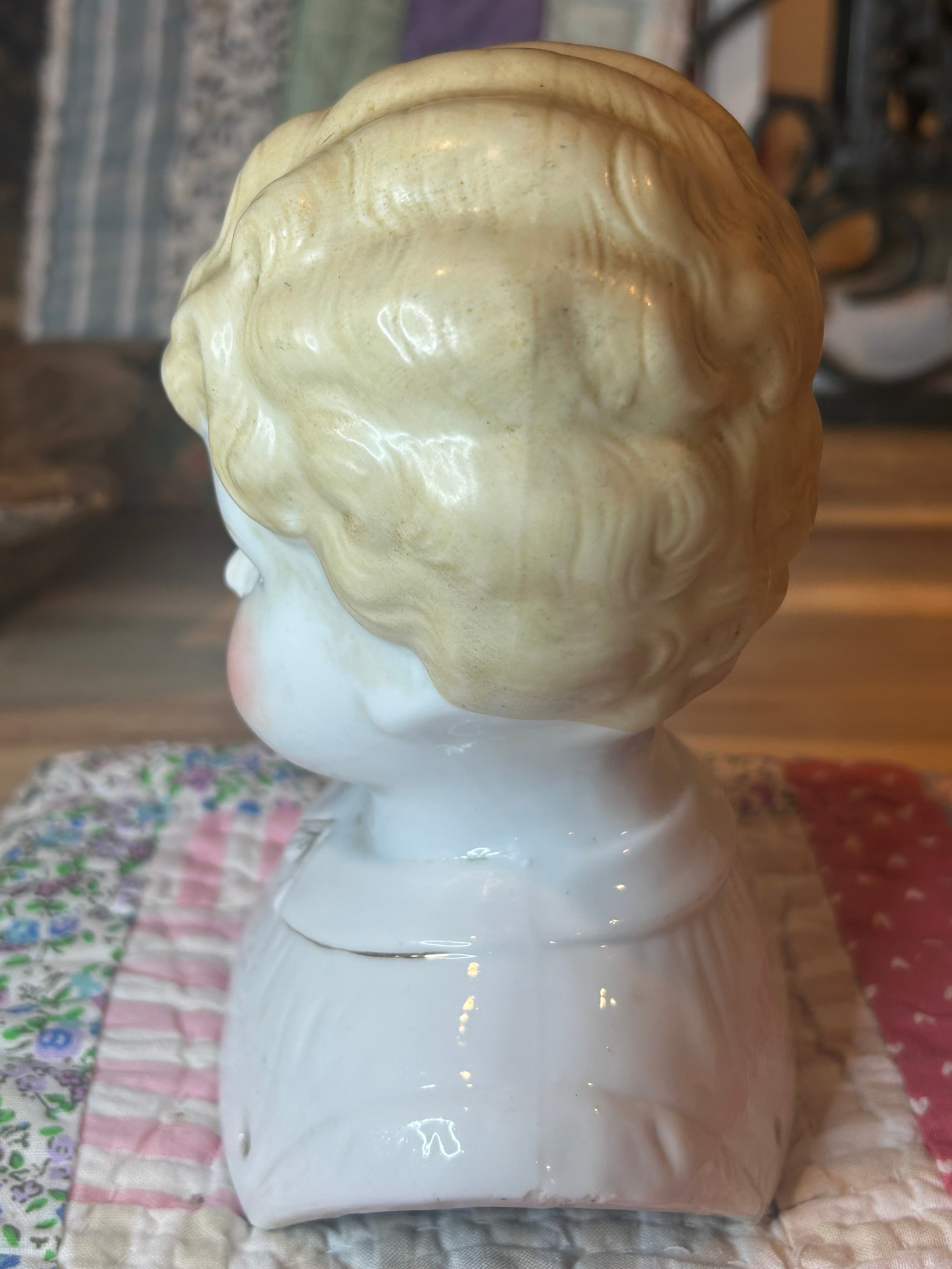 Antique Marion China Doll Head
