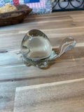 Glass Turtle, Hand Blown Vintage Heavy