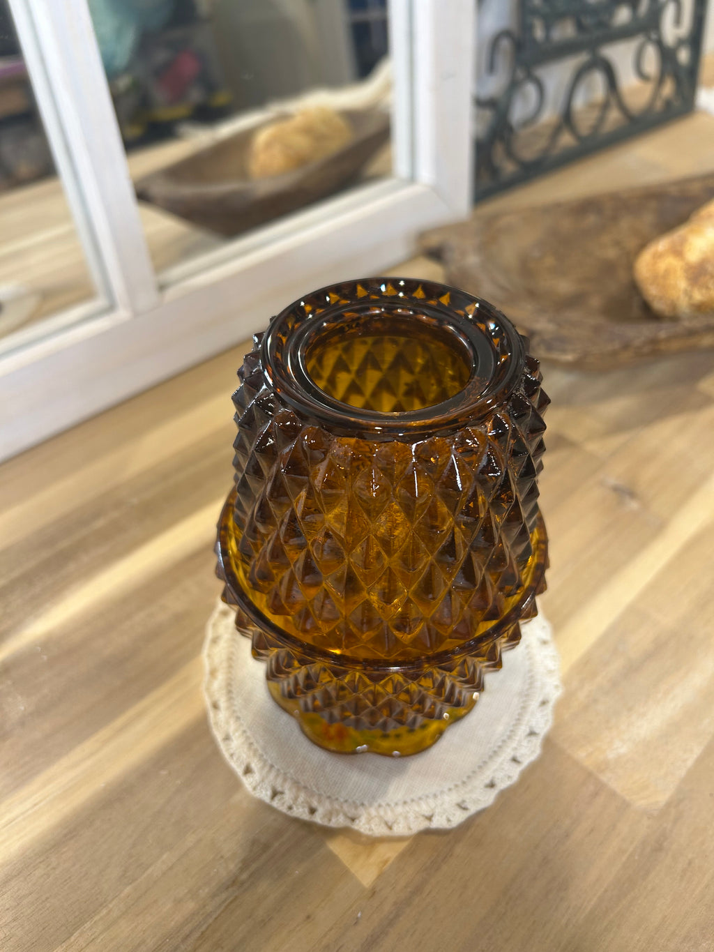 Fairy Lamp Indiana Glass Vintage