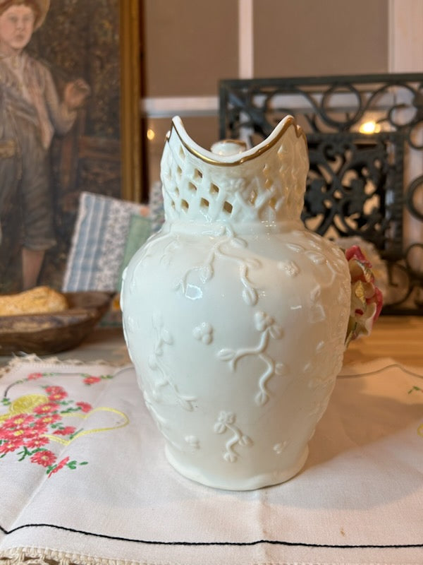 Floral Porcelain Pitcher