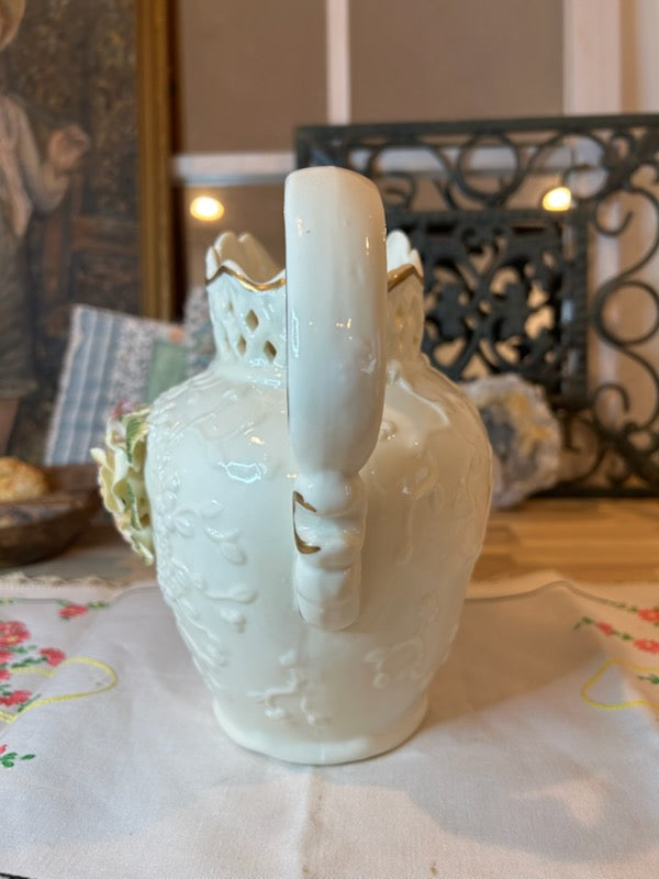 Floral Porcelain Pitcher