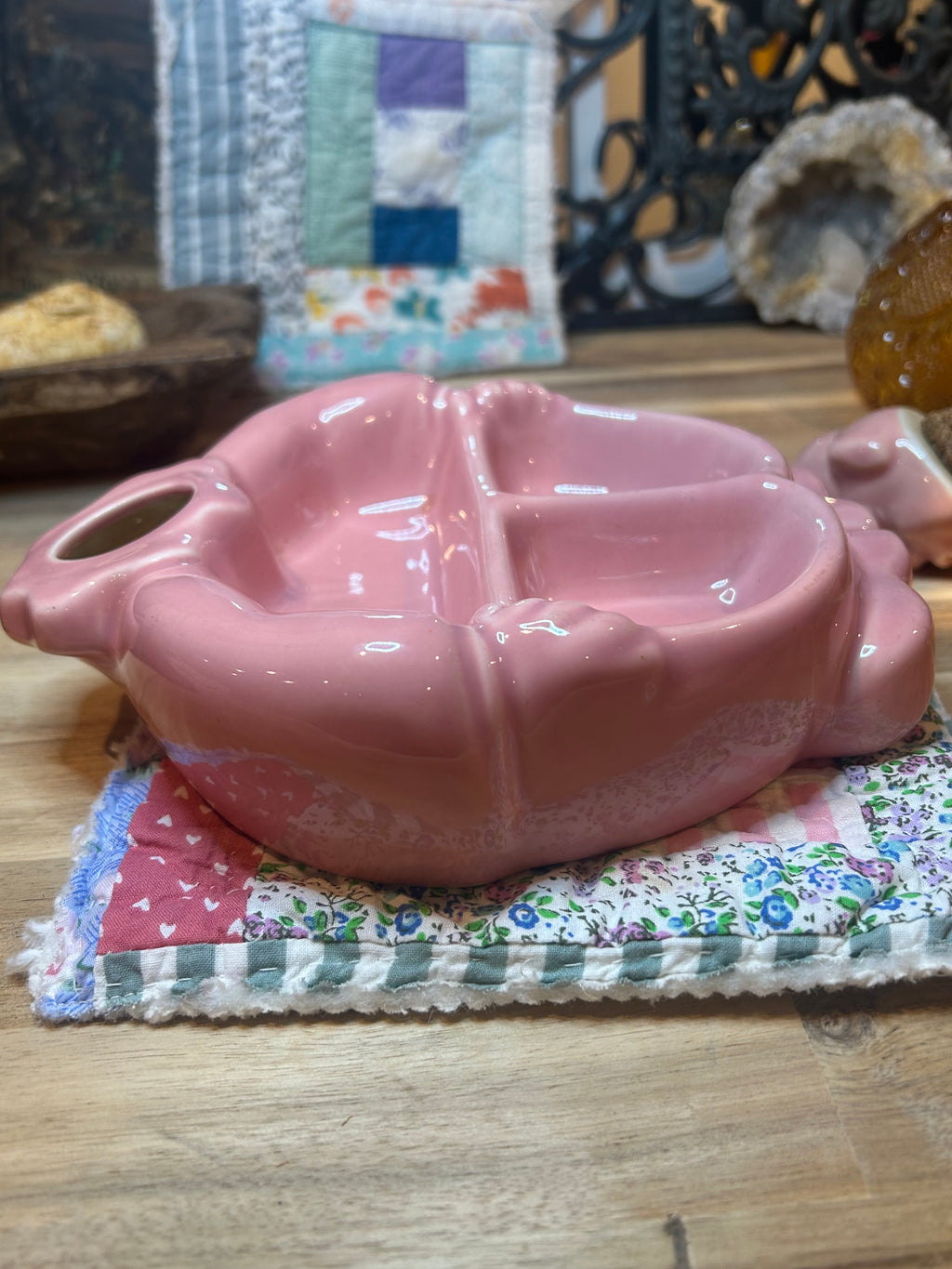 Hankscraft Pink Baby Dish Vintage