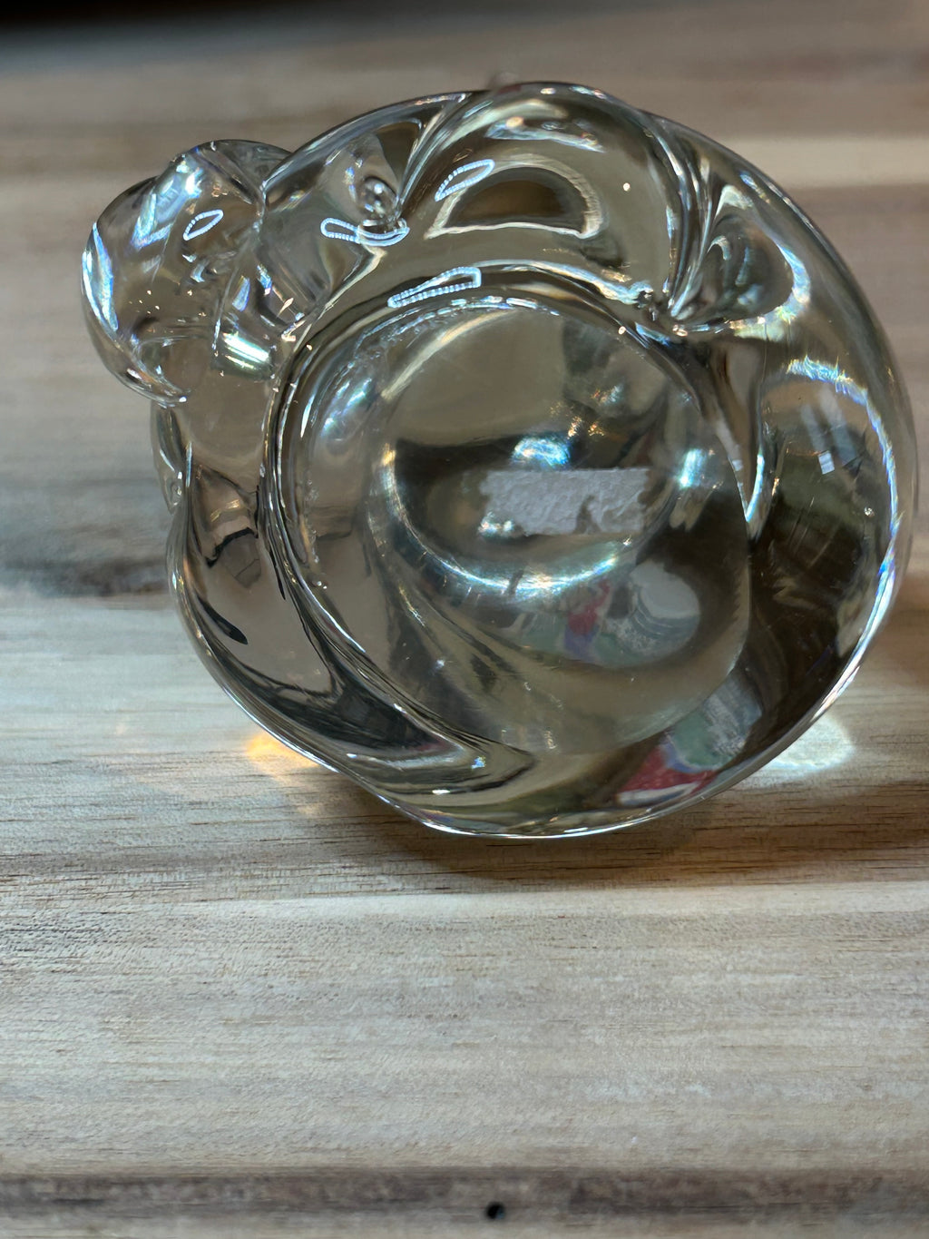 Glass Cat, Hand Blown Vintage Heavy