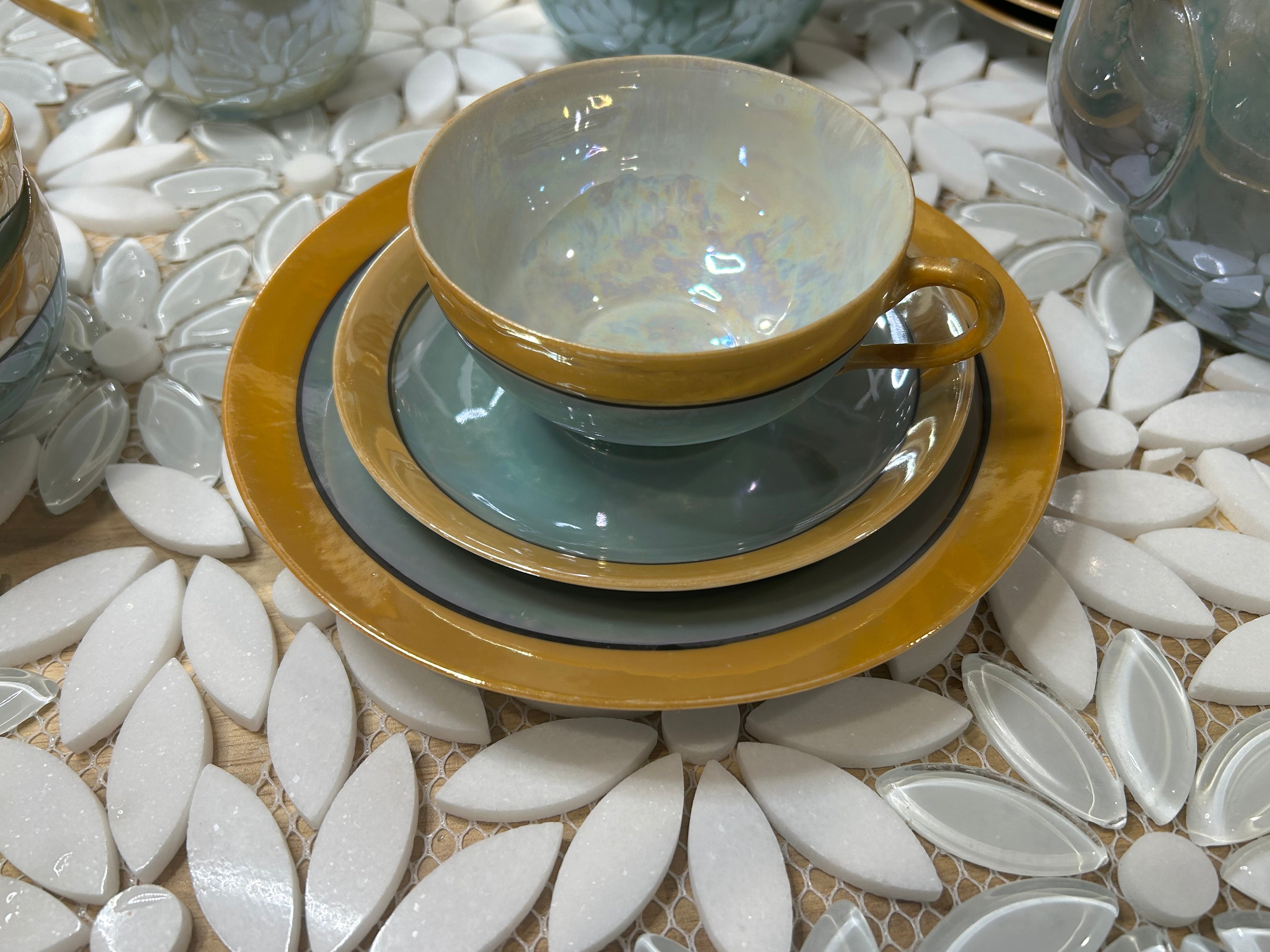 Japanese Lusterware Tea Set