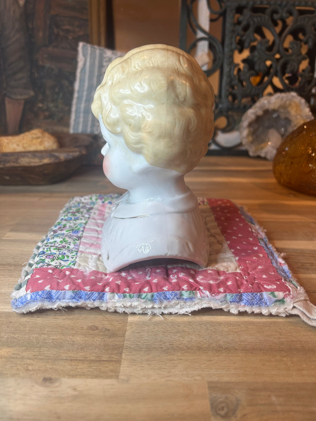 Antique Marion China Doll Head