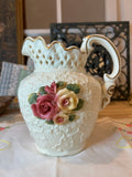 Floral Porcelain Pitcher