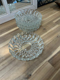 Pressed Glass Bowls - Vintage Set of 4