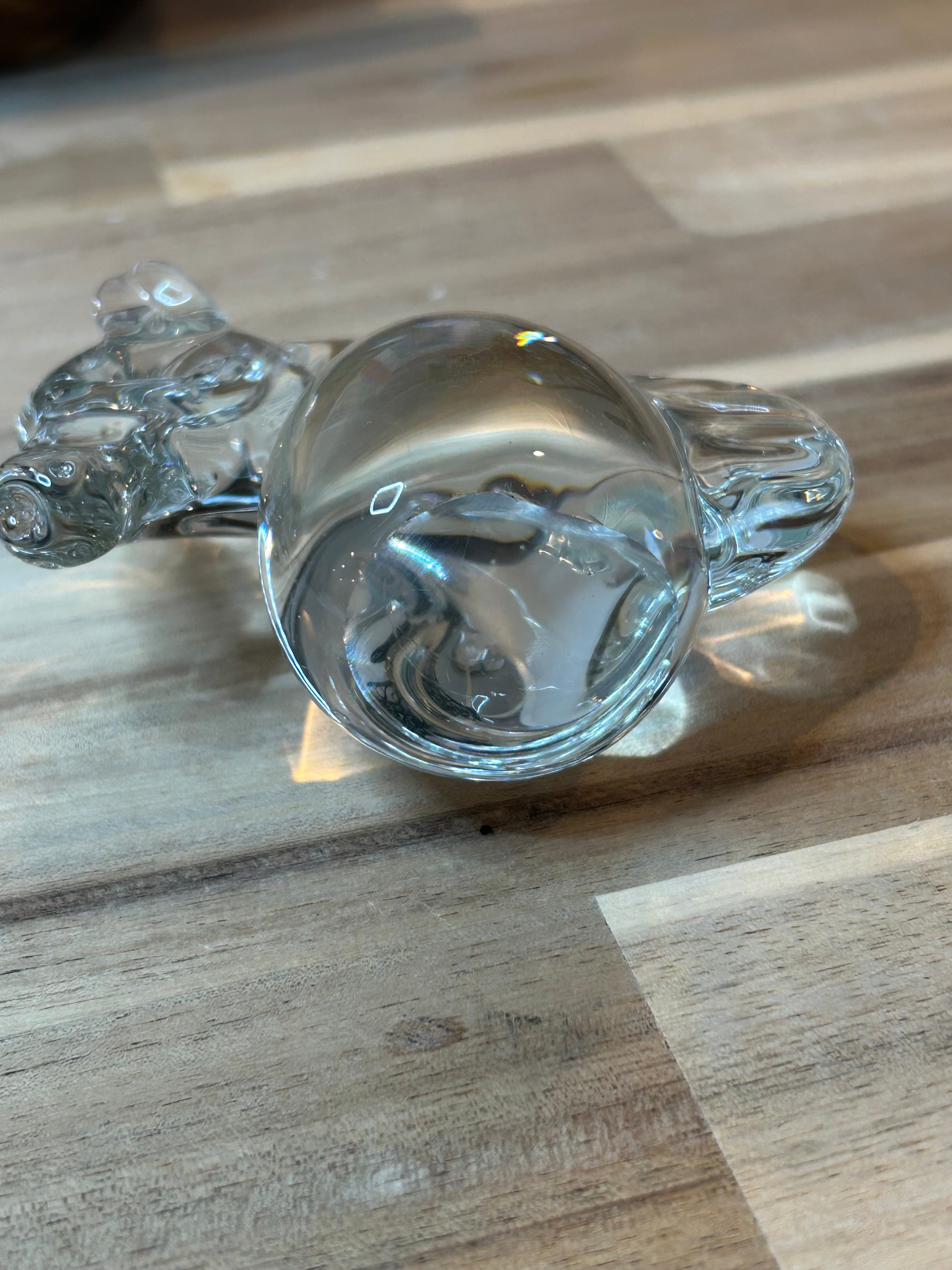 Glass Horse, Hand Blown Vintage Heavy