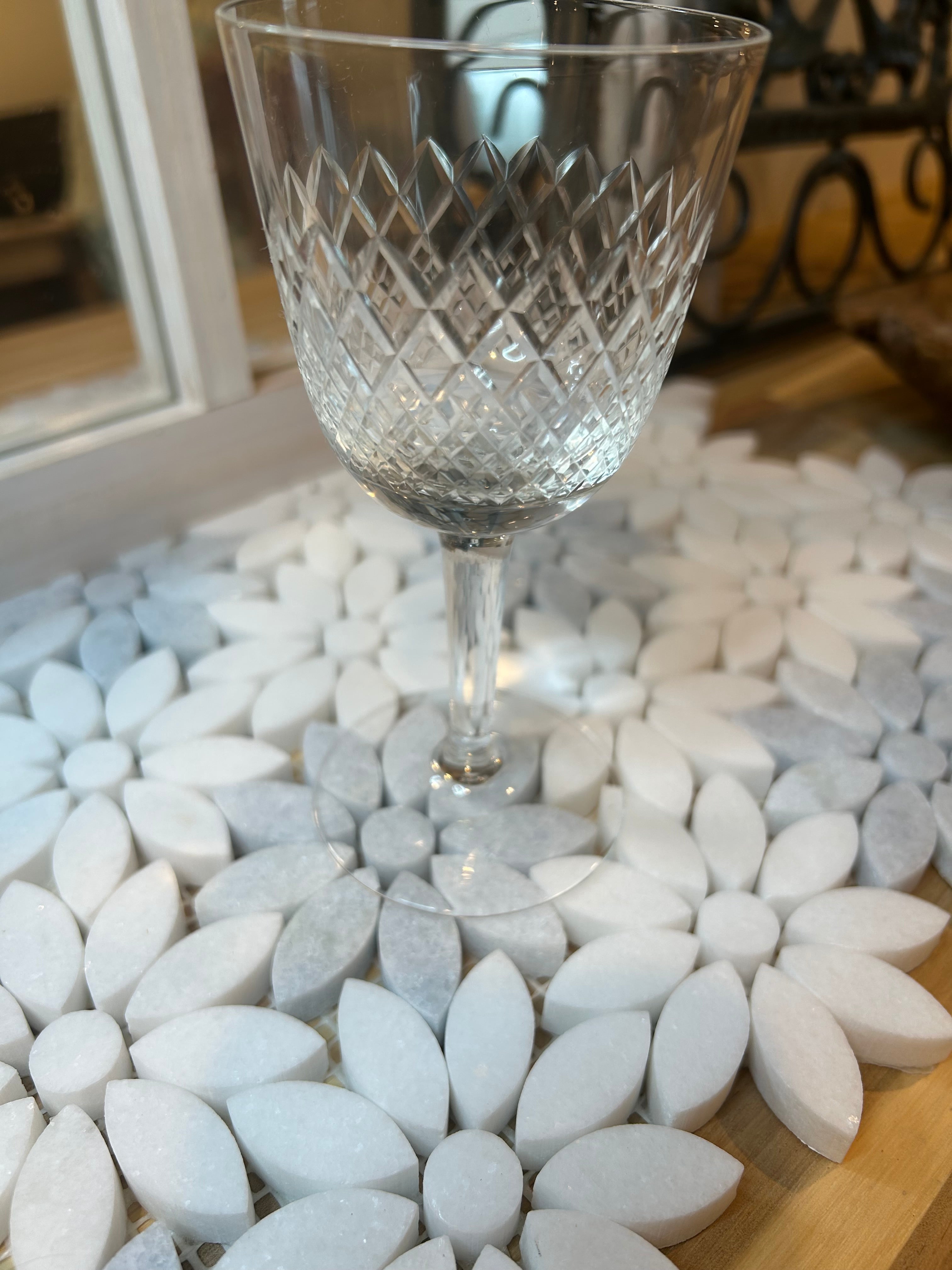 Set of 5 Vintage Crystal Glass Set