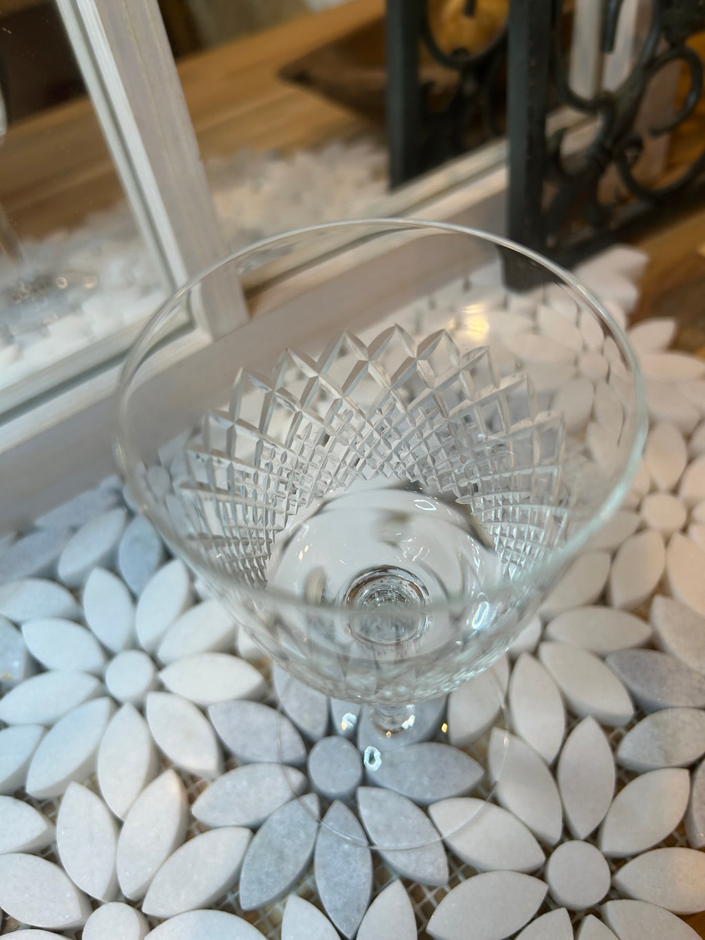 Set of 5 Vintage Crystal Glass Set