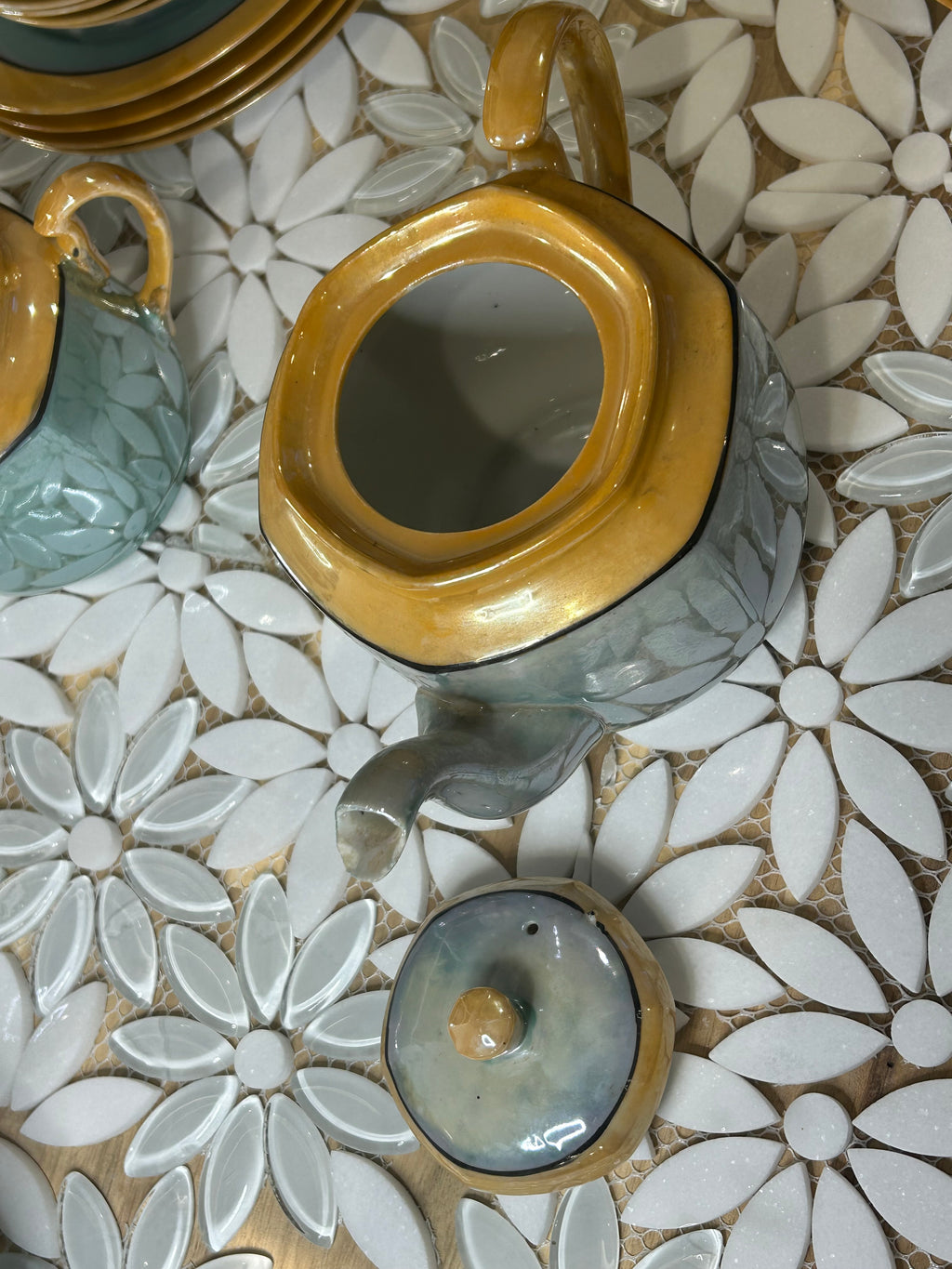 Japanese Lusterware Tea Set