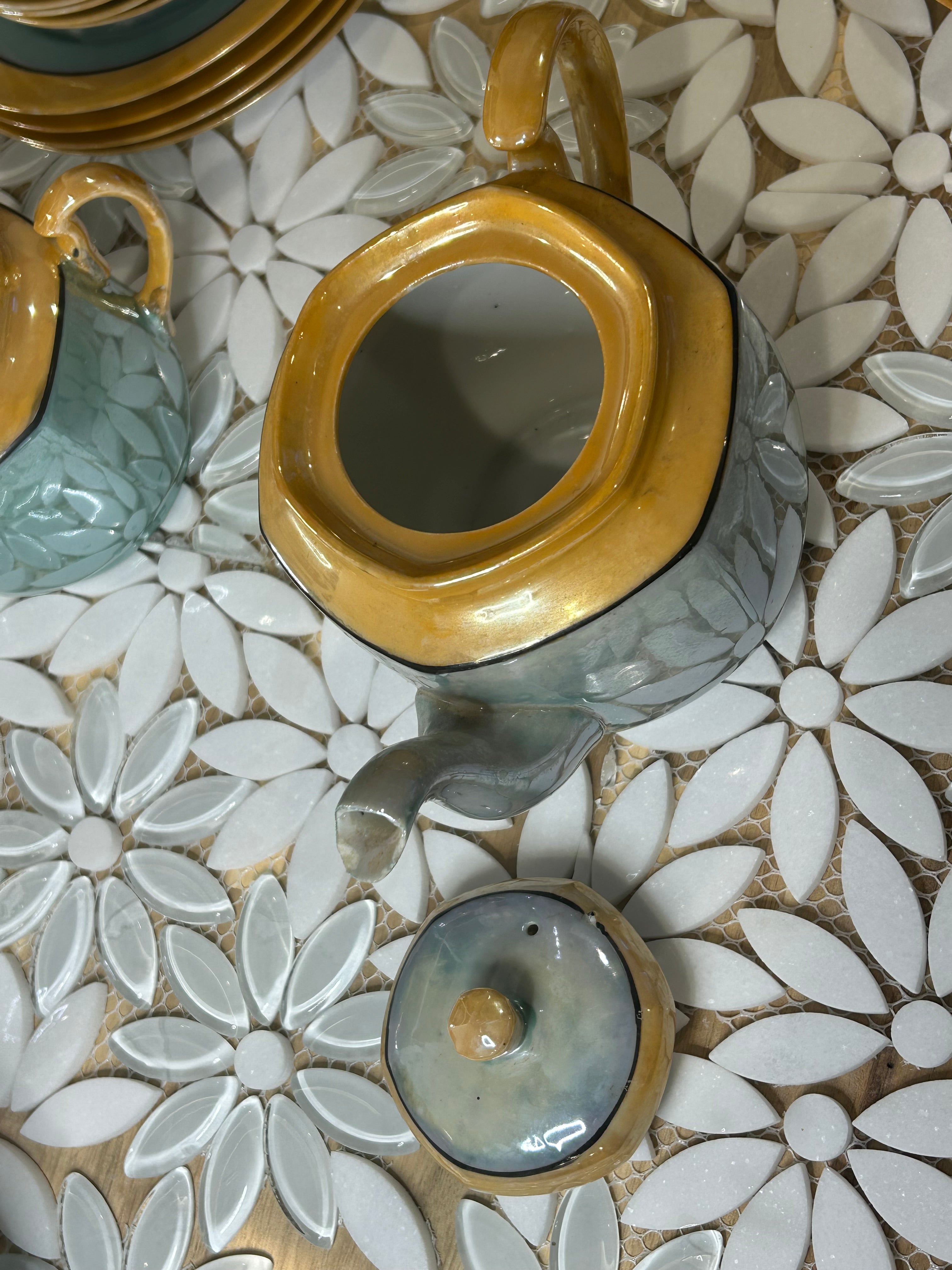 Japanese Lusterware Tea Set