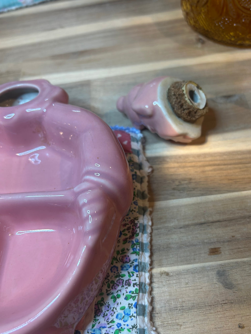 Hankscraft Pink Baby Dish Vintage